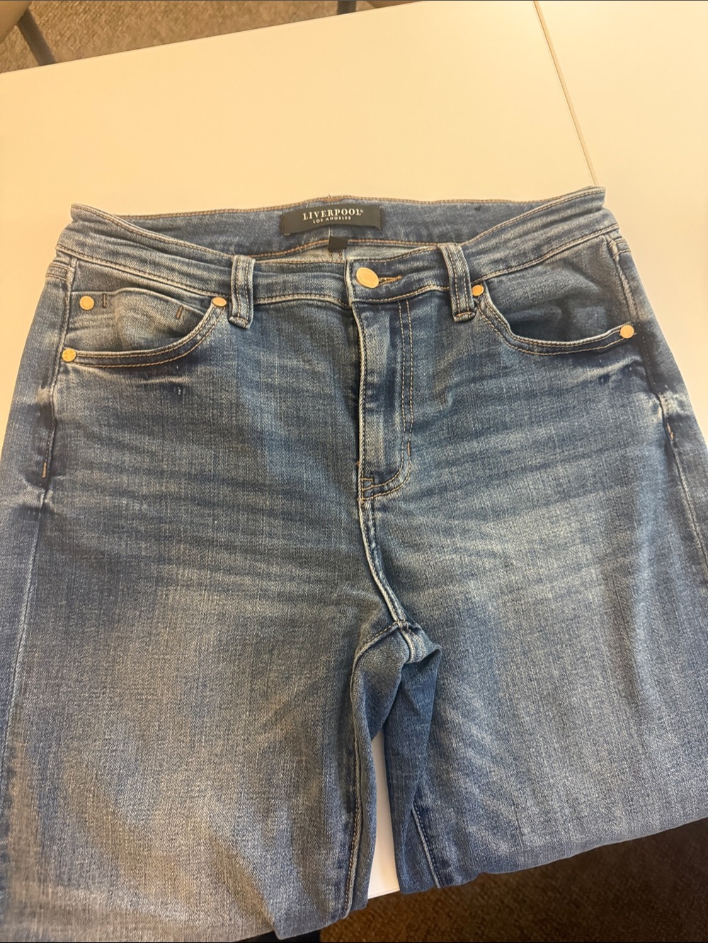 Liverpool Jeans Company High-Rise Medium Blue Stretch Jeans